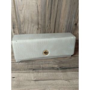 Vintage Rare Alexandra de Markoff Tan Crocodile Look Makeup Travel Case